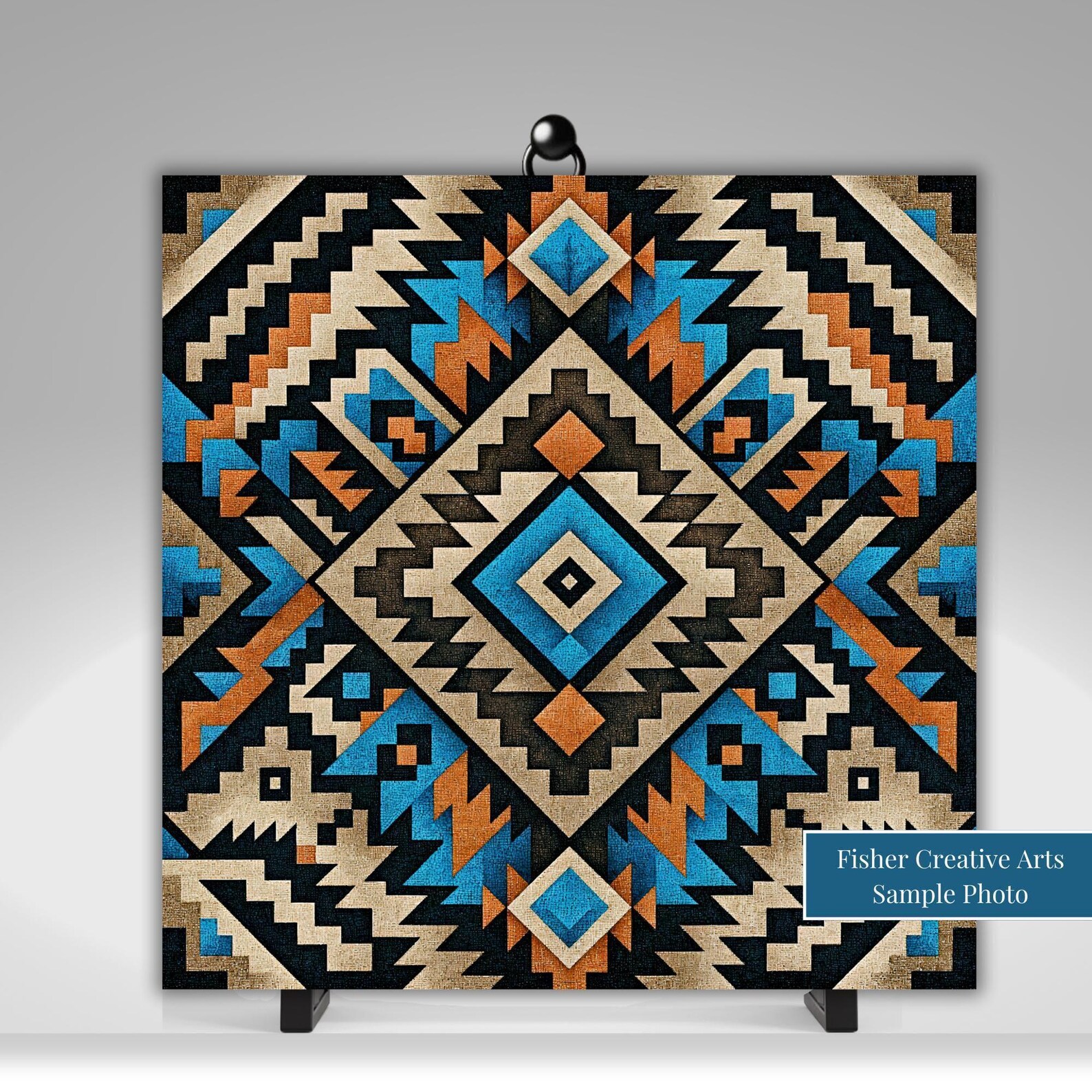 Aztec Repeating Pattern Ceramic Tile | Southwestern Decor | Aztec ...