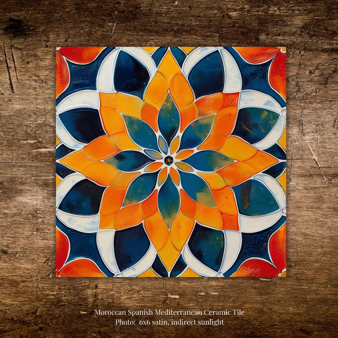 Moroccan Backsplash Tile | Colorful Mediterranean Ceramic Tile ...