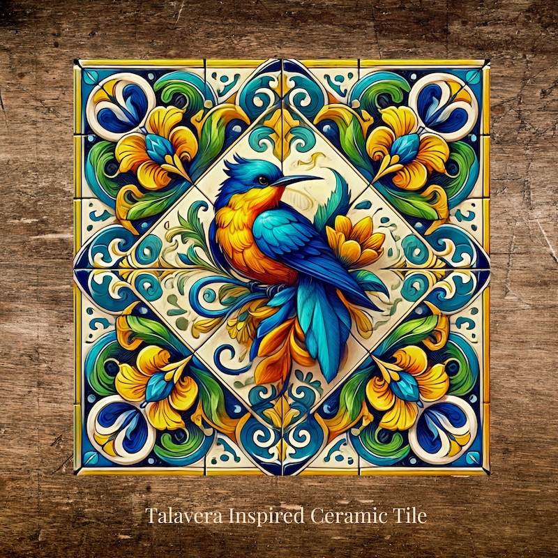 Talavera Plates With Birds - Etsy