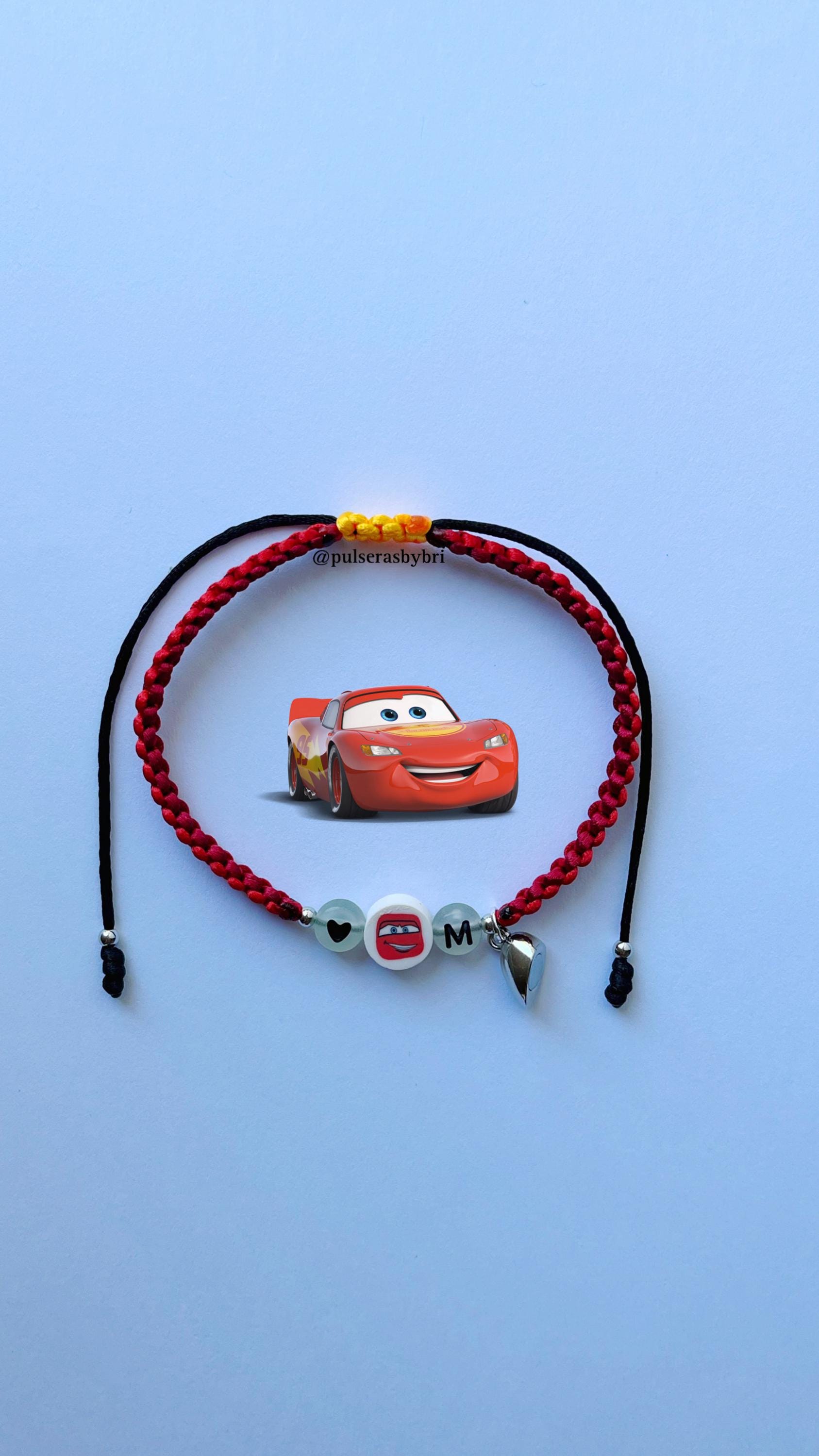 ブレスレット MCQUEEN BRACELETS Lightning Mcqueen and Sally Matching Bracelets, Couples