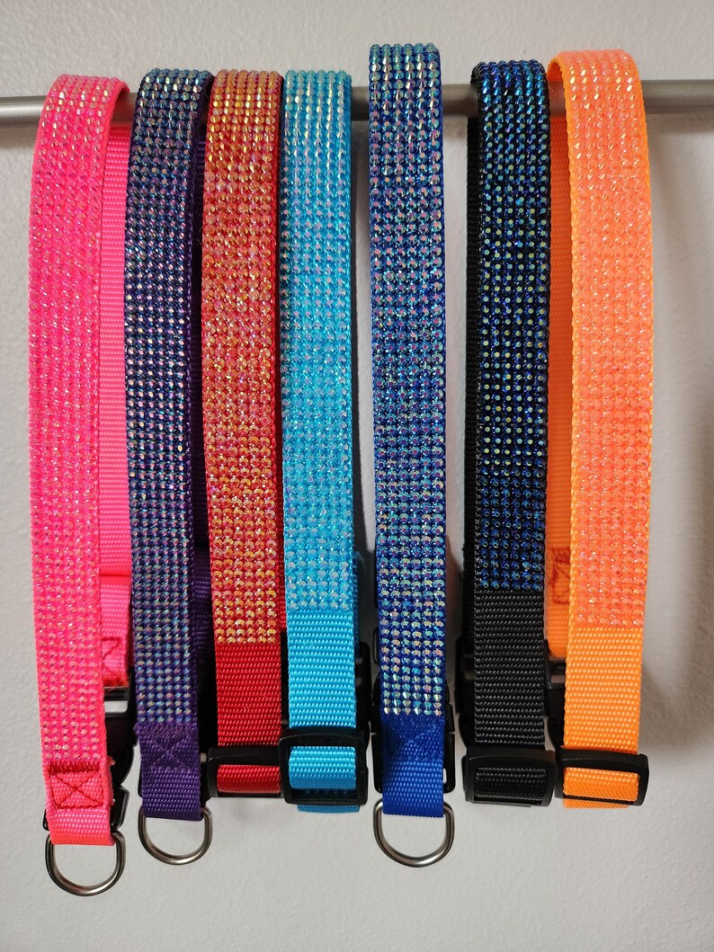Rhinestone Dog Collars Etsy
