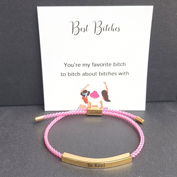 Gift For Bestie - Be Kind Of A Bracelet - Affirmation Quote Bracelet - Friendship Bracelets - Girl Gang Bracelet - Birthday Gifts For Her