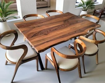Mid Century Modern Walnut Chair, Scandinavian Design Chair