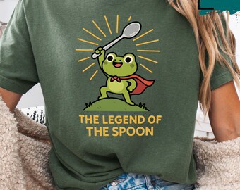 Frog Knight 'Legend of the Spoon' Meme Clipart (PNG Digital Download)