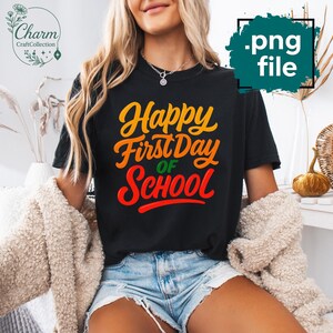Glücklicher erster Schultag Png, Erster Schultag Png, 1. Schultag Png, Zurück in der Schule Png, Erster Schultag Geschenk für Lehrer