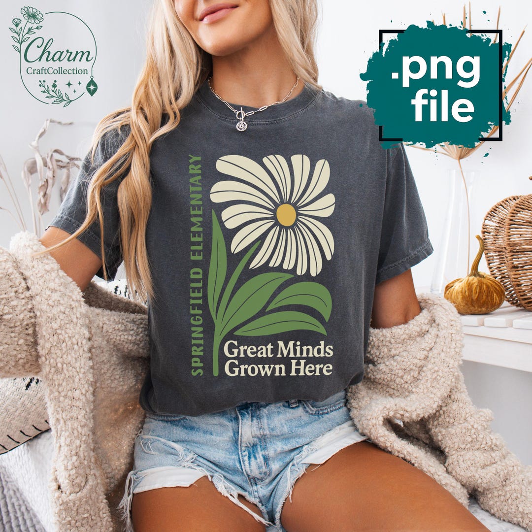 Custom School Name PNG: Retro Teacher Shirt Design (Digital Download 5000x5000px)
