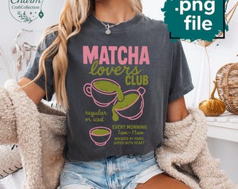 Matcha PNG, lindo té matcha PNG, clipart de café, linda pegatina de café helado con matcha, diseño divertido de café coqueto y femenino, matcha kawaii