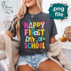 Coquette Back to School PNG: Teacher Shirt Design (Digital Download