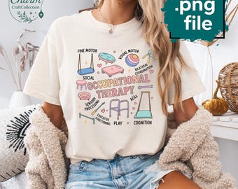 Occupational Therapy PNG: Preppy OT, COTA Clipart (Digital Download)