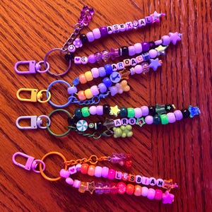 Llaveros personalizados con cuentas de Scenecore LGBT Pride