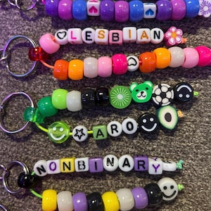 LGBT+ Pride Custom Beaded Keychains image 7