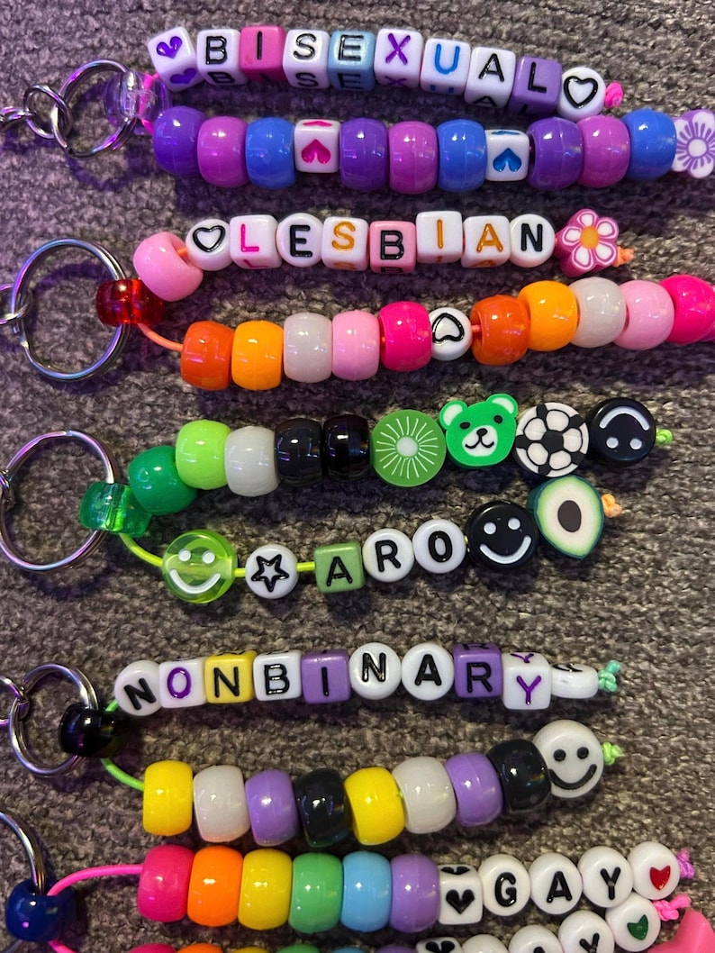 LGBT+ Pride Custom Beaded Keychains image 7