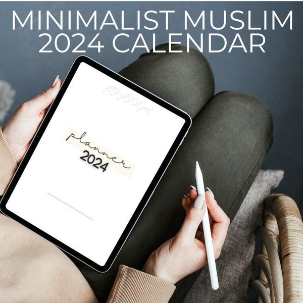 2024 Islamic Wall Calendar Etsy