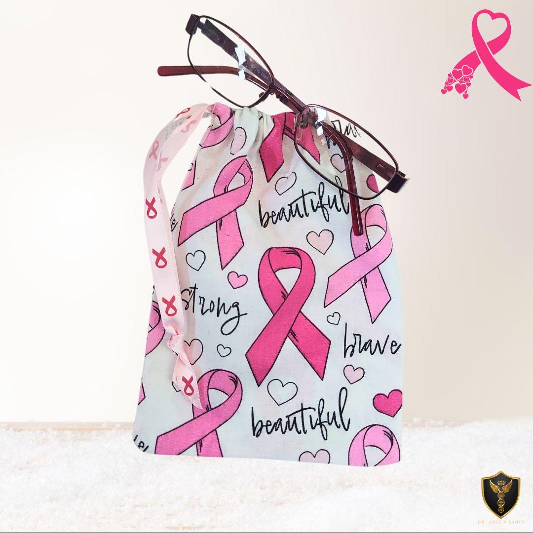 Sac à Cordon De Sensibilisation Au Cancer Du Sein - Rose, Neuf Avec étiquettes