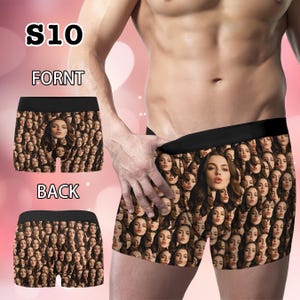 Custom Face Boxer Briefs, Personalized Photo Underwear Gifts, Heartfelt Love Gift for Men, Anniversary Present for Him image 16
