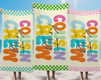 Personalized Cousin Beach Towel: Custom Family Vacation Gift
