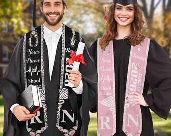 Personalized Nursing Graduation Stole, RN Graduate 2026