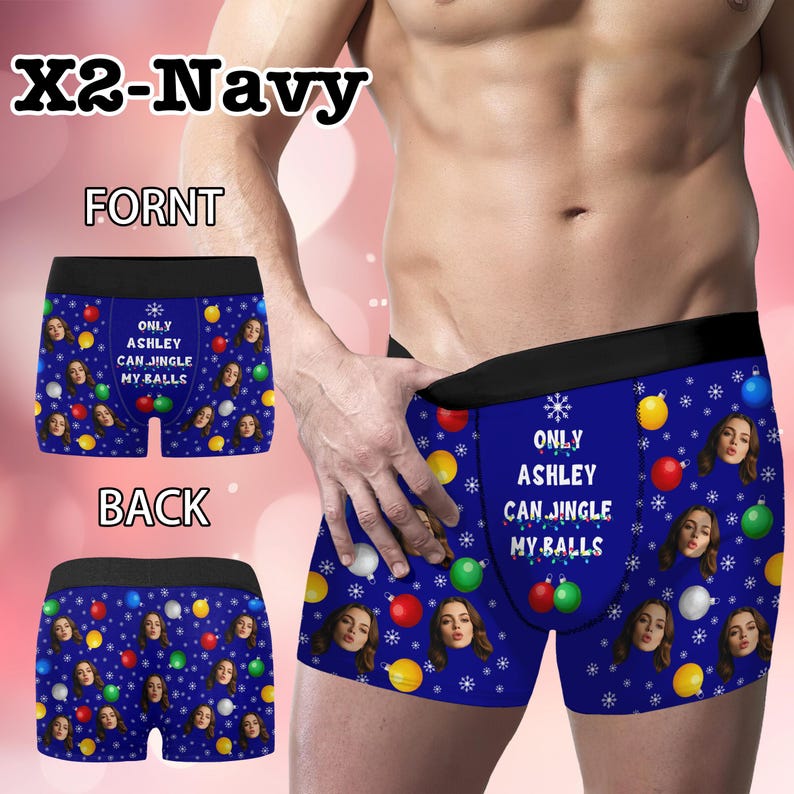 Custom Face Boxer Briefs, Personalized Photo Underwear Gifts, Heartfelt Love Gift for Men, Anniversary Present for Him image 17