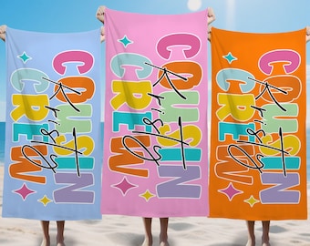 Personalized Cousin Crew Beach Towel: Custom Family Vacation Gift