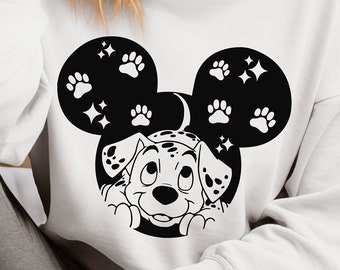 Dalmatians Svg, Head Mouse Svg, Clipart, Family Vacation SVG, Printable Design, svg For Cricut, Cutting File, svg for shirt, Family Trip Svg