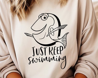 Just Keep Swimming Svg, Finding Nemo SVG, Magical Kingdom svg, Family Trip Svg, Family Vacation Svg, Vacay Mode, file for Cricut svg