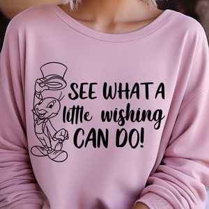Jiminy Cricket SVG, Pinocchio Quote Svg, Disney Jiminy Clipart, Wishing Star SVG, Cricut Cut Files, Jiminy Cricket PNG, Digital Download