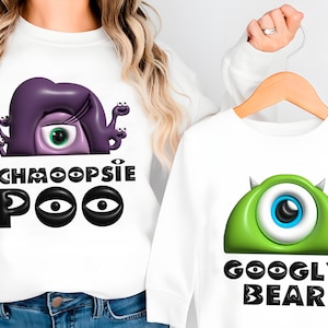 Disney Bundle Monsters Inc PNG | Googly Bear JPG | 9 kostenlose SVG-Designs | 3D aufgeblasen | Für Sublimations- und DTF-Drucker | Digitaler Download