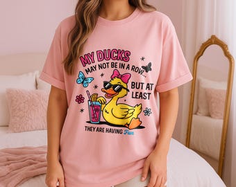 Lustige Enten Nicht in einer Reihe Sarkastisches Png, Snarky Lustiges Mental Health Shirt Design, Süße Ente Png, Lustige Tier Sublimation, Trendy Sarkasmus Png