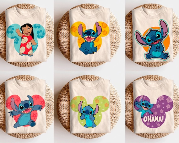 Bundle Stitch svg, Retro 90s Disney Lilo & Stitch 626 Stitch Day Kanji Panels Shirt, Unisex T-shirt Family Birthday Gift Adult Kid Toddler