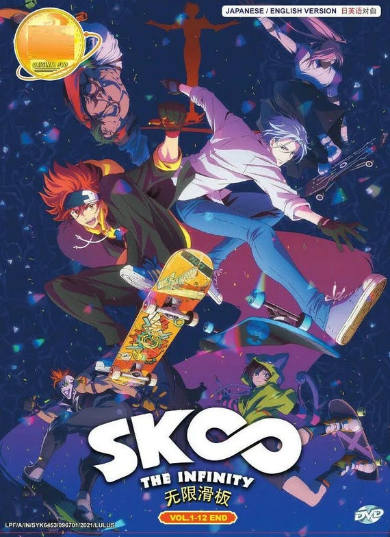 DVD Anime SK8 the Infinity / SK∞ Volume 1-12 End Complete