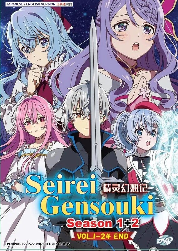 DVD Anime Seirei Gensouki: Spirit Chronicles TV Series Season 1+2