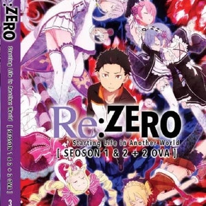 DVD Anime Re: Zero Starting Life In Another World Season 1+2 + 2 OVA Complete Series Box Set English Dubbed and All Region-Expedite Shipp