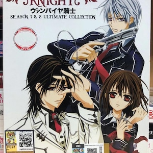 DVD Anime Vampire Knight Complete Season 1 & 2 VOL.1-26 End Collection Box  Complete TV Series English Dubbed and All Region-Expedite Shipp