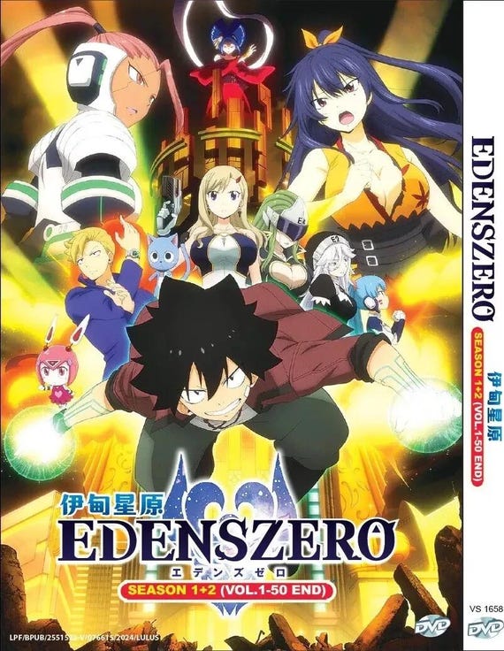 DVD Anime Edens Zero Season 1+2(1-50end) Complete Series Box