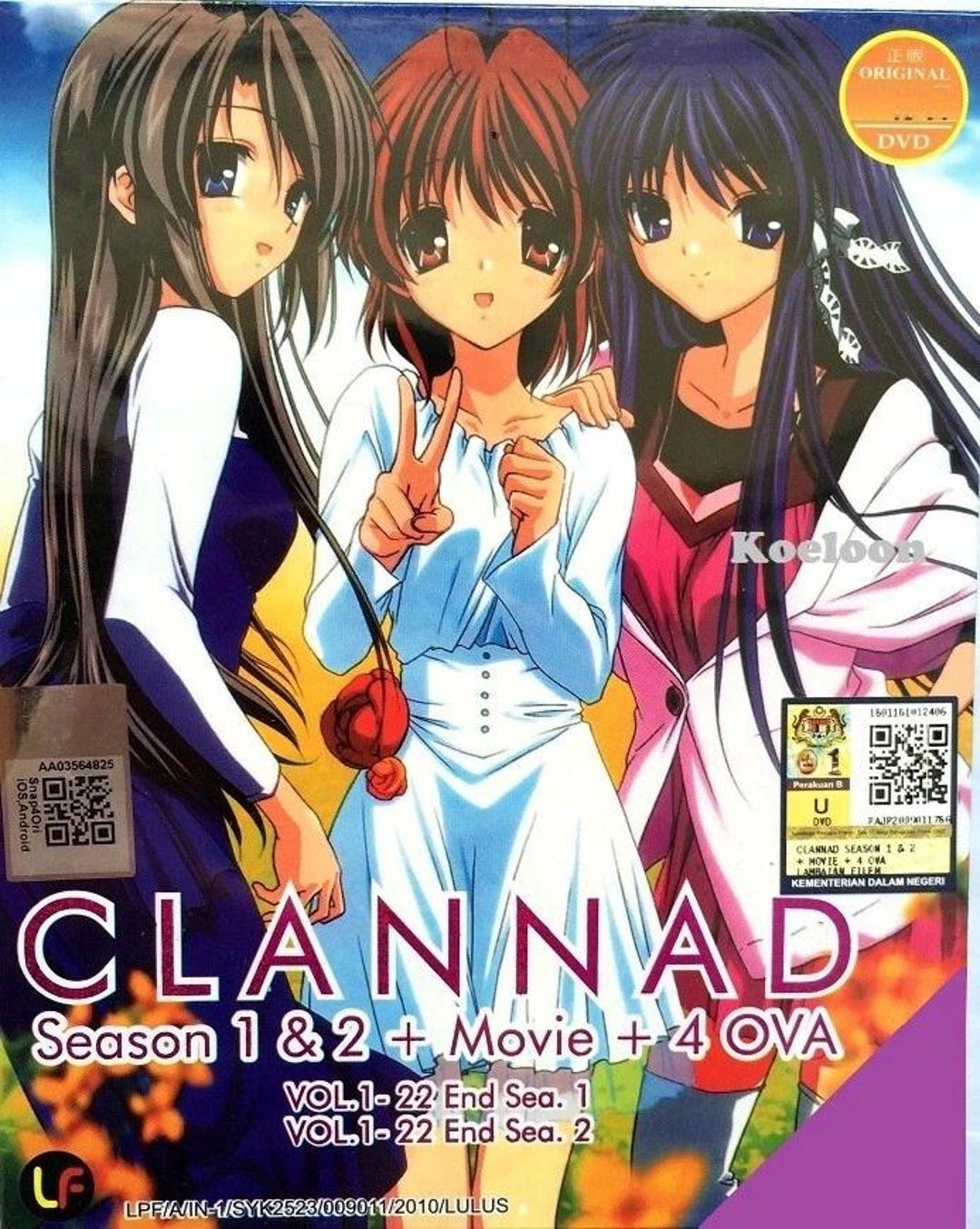 Ova Set DVD Anime CLANNAD Complete Boxset Season 1&2 + Movie + 4 OVA Complete ...