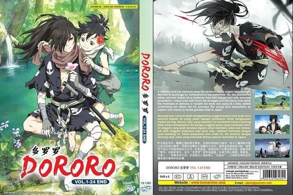 DVD Anime Dororo Complete TV Series Volume 1-24 End Box Set