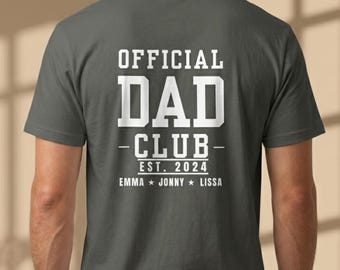 Partnerlook-Shirts für Väter, personalisiertes Vatertags-Shirt-Set, Partnerlook für Papa und Kinder, individuelles Papa-T-Shirt, Familien-Partnerlook-Shirts, Geschenk für frischgebackene Väter
