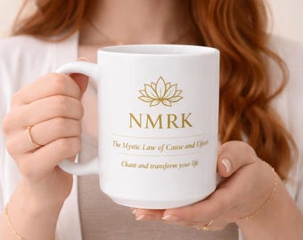 Nam Myoho Renge Kyo Mug, Mystic Law Lotus Mug, Nichiren Buddhism Mug, Buddhist Inspiration Gift, Spiritual Growth Coffee Cup