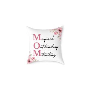 Personalized Mom Pillow, Custom Photo Collage Cushion, Mother’s Day Gift, Family Name Pillow, Custom MOM Quote Pillow