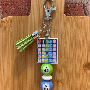 Chaveiro de cartão de bingo