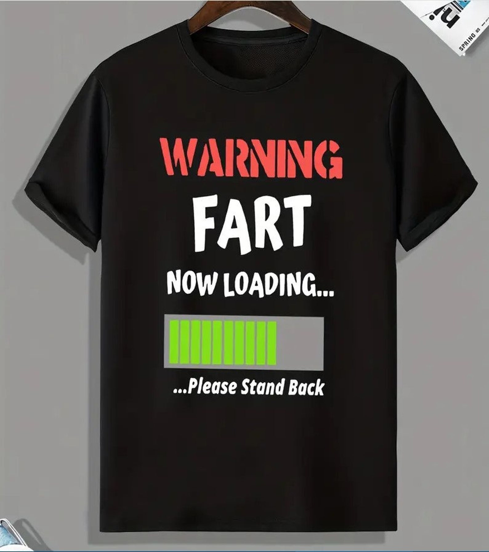 2XL Warning Fart Now Loading Please Stand Back T-shirt Tee Clothes Men ...