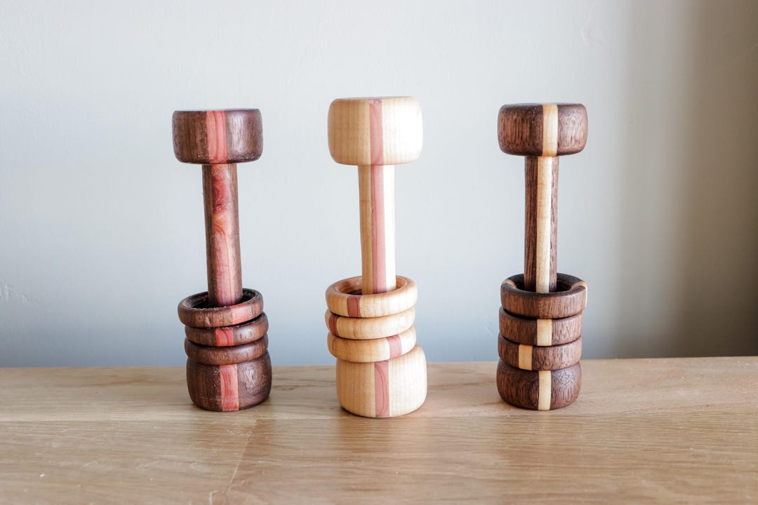 Wooden Rings Rattle Wooden Ring Baby Rattle / Montessori Toy - Etsy