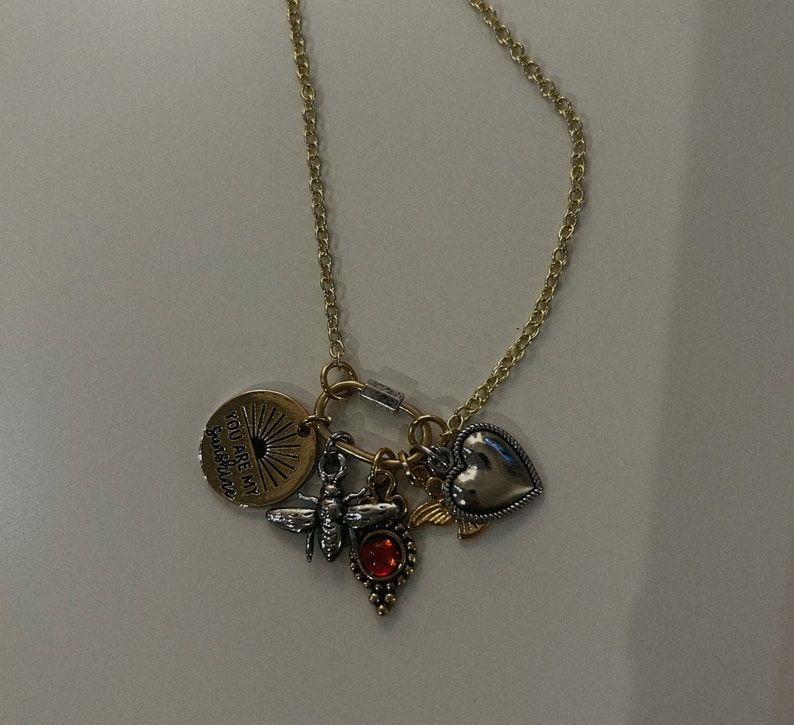 Carabiner charm necklace Clearance