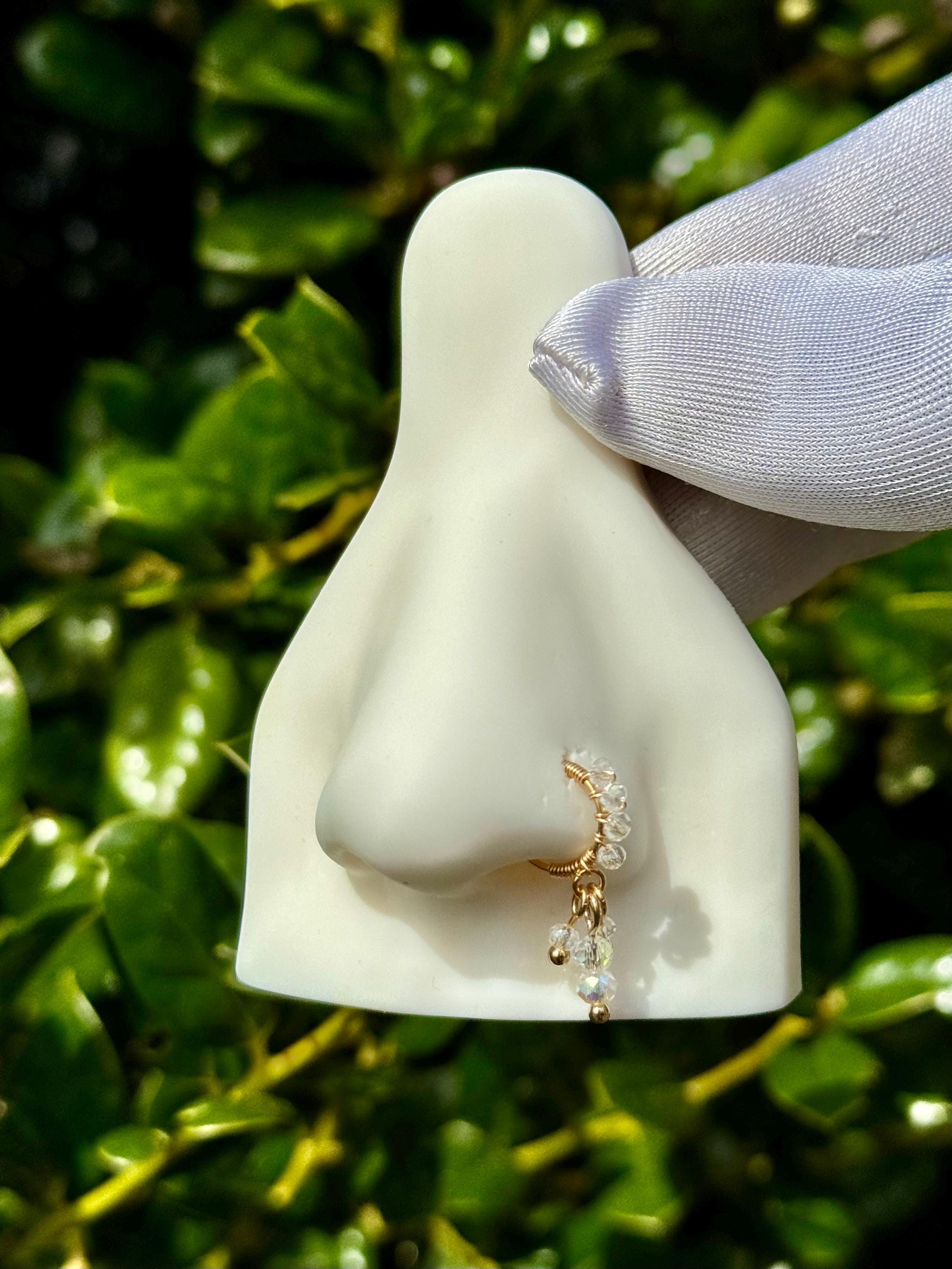 Jeweled nose hoop deals