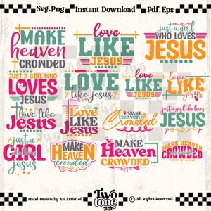 Christian Girl SVG Bundle – Faith Quotes, Church Designs (PNG, SVG)