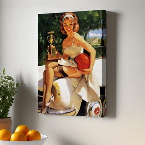 Trophy Girl A Winner, Nü Modern Wall Decor, Nü Canvas Wall Art, Framed Canvas Wall Art, Nü Canvas Print, Housewarming Gifts