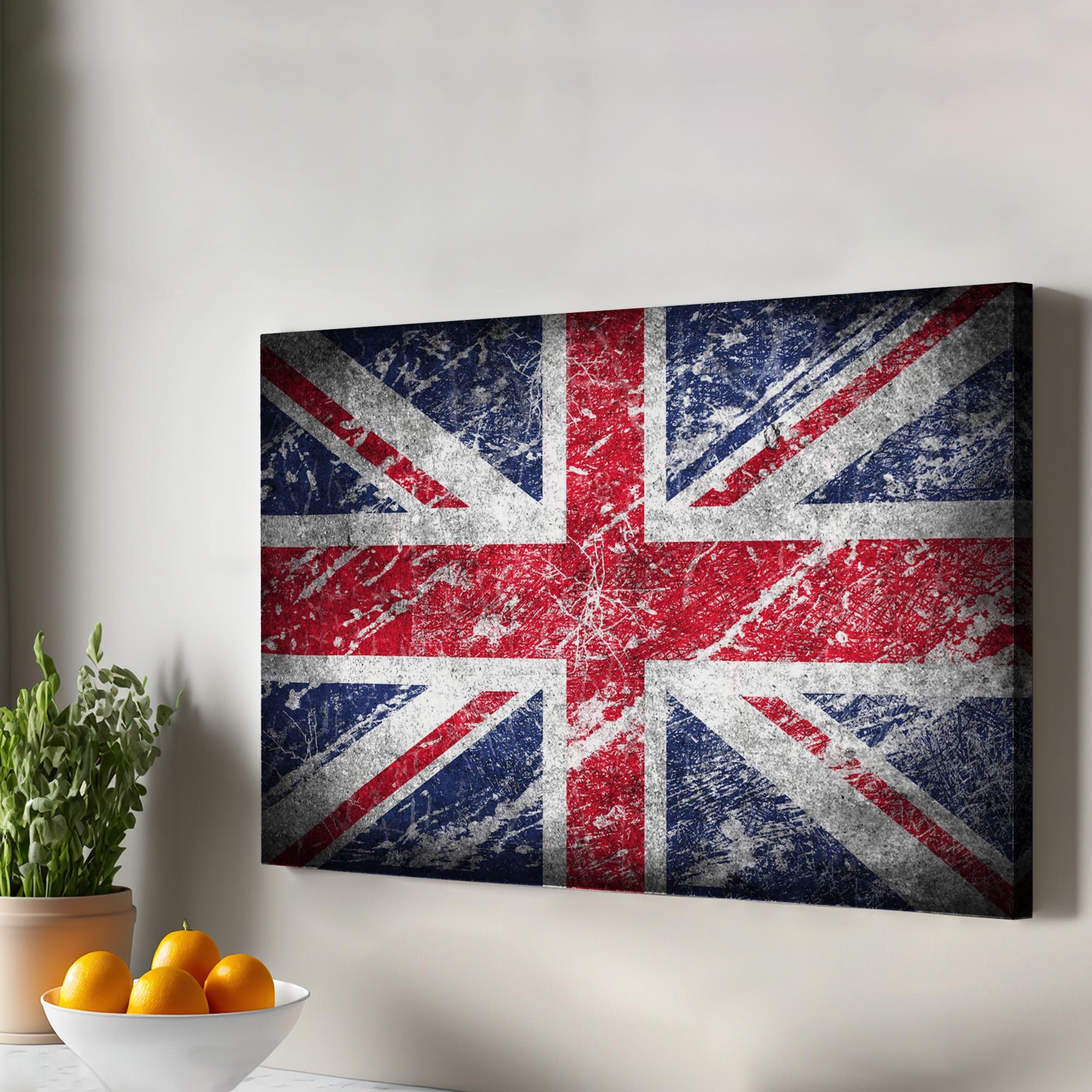 Lot De 40 Drapeaux Angleterre - Guirlande Patriotique 11,4 M - 14x21 Cm - Blanc - 4