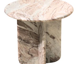 Butterscotch marble table top with stand also known as Fantasy Brown marble coffee table