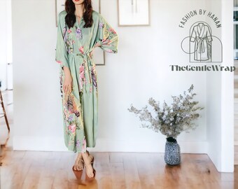 Women's Long Robe | Beachwear Cardigan Cover-Up | Outdoor Streetwear Clothes