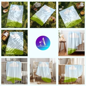 High-Quality Blanket Mockups for Canva template , just Drag and drop your designs and adjust the shadow , Including commercial use.